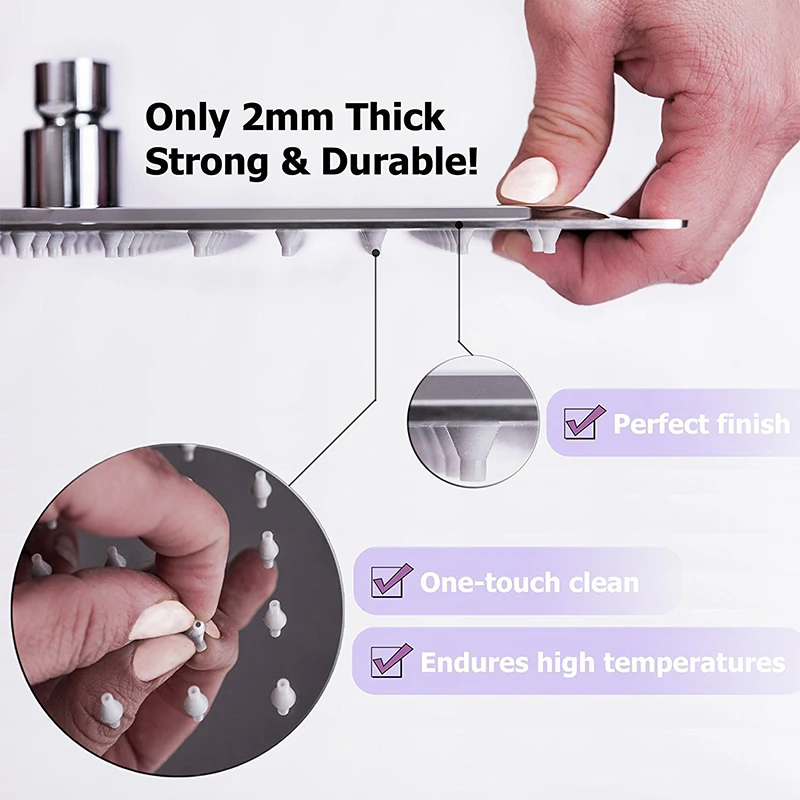 Ceiling Mounted Waterfall Shower Head in Bathroom Setting