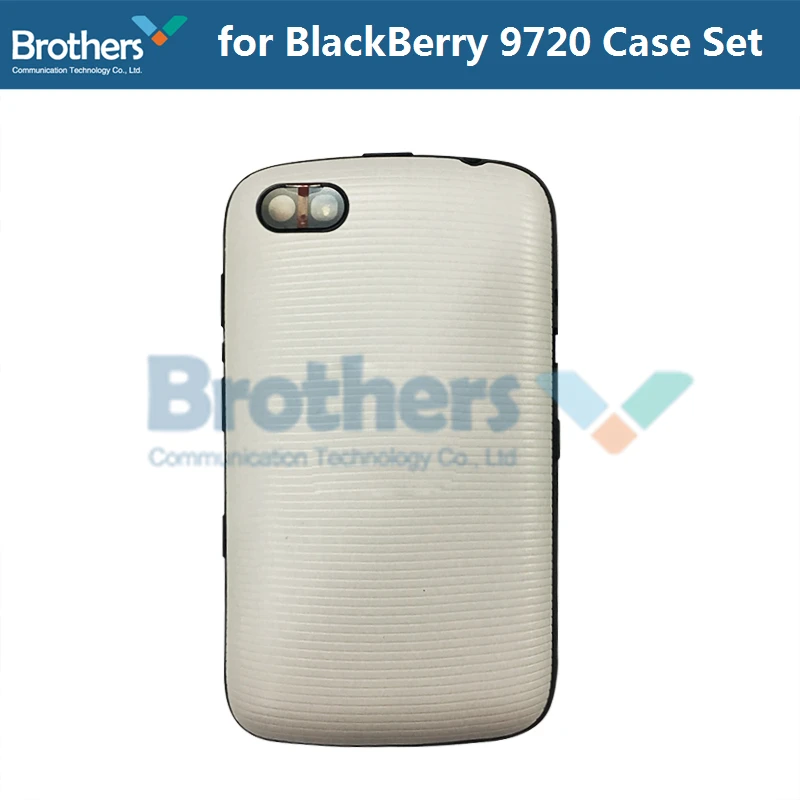 Full Set For BlackBerry 9720 Back Cover Battery Door Housing+Front Frame + Keyboard For BlackBerry 9720 Black White