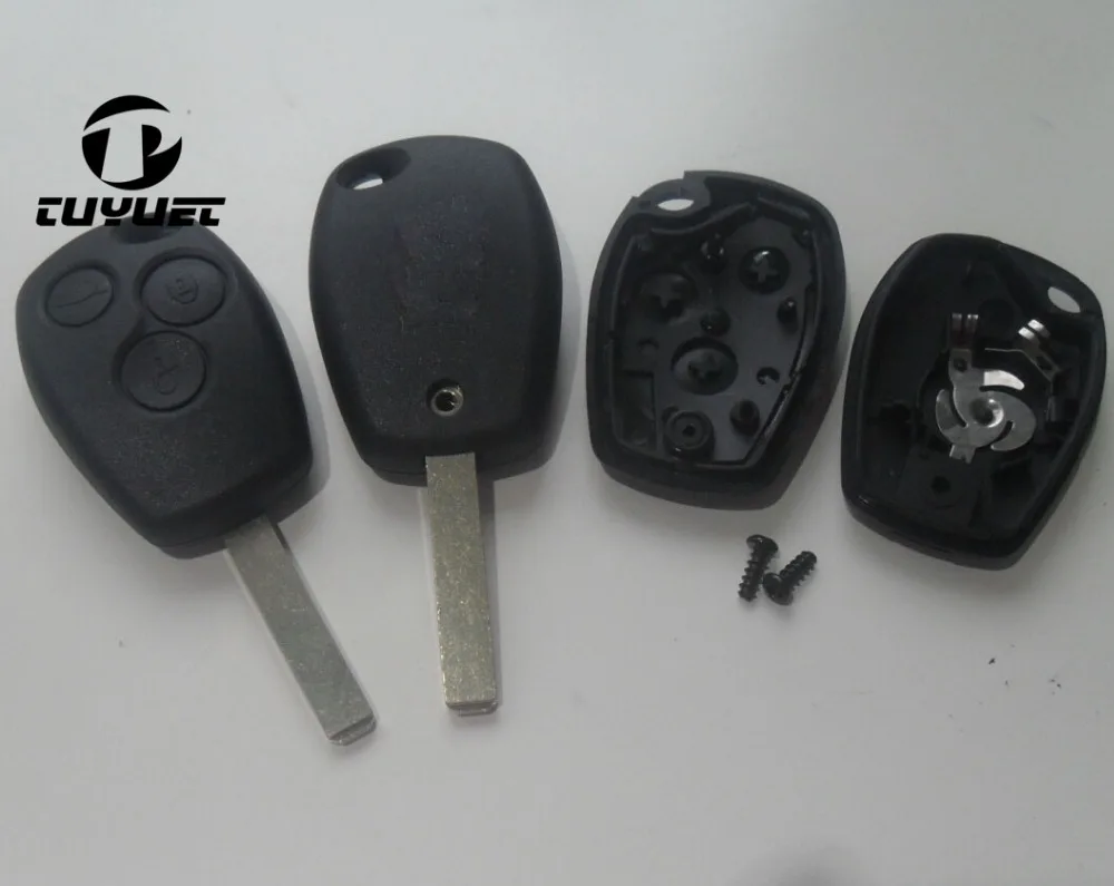 Uncut Blade Replacement Key Case for Renault Scenic Clio Modus Laguna Megane 3 Button Remote Key Fob Shell