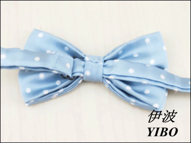 (1 pcs/lot)  men's bow tie/black and white dot design/Tide male fashion leisure formal clothes bowknot many color bowties