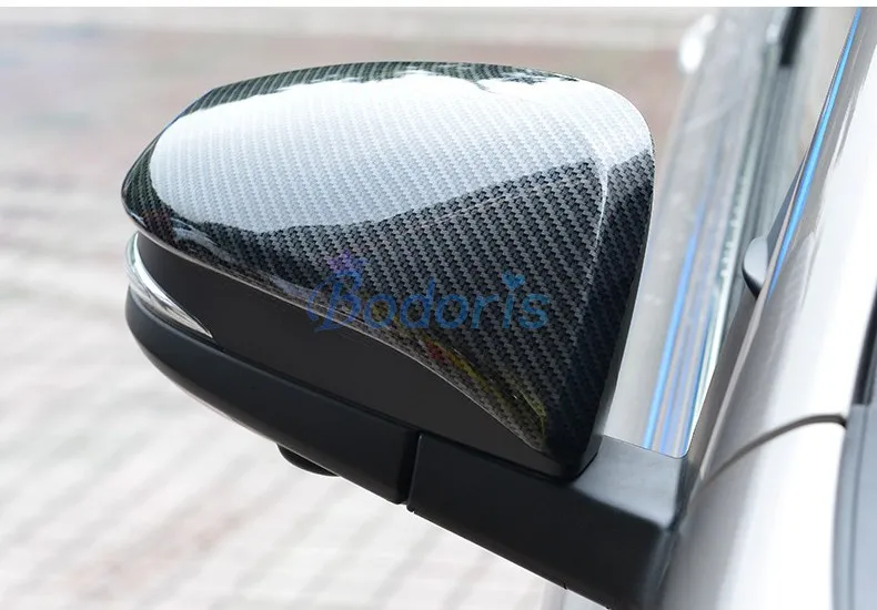 

Carbon Fiber Door Mirror Cover Rear View Overlay Trim Car Styling 2013-2018 For Toyota Highlander XU50 Kluger Accessories