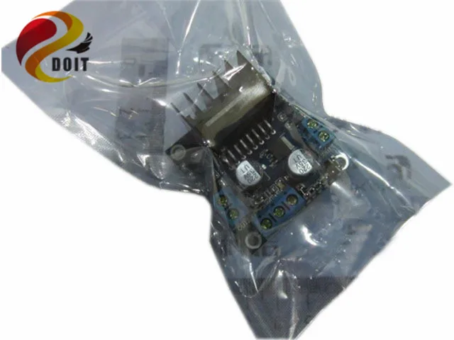 DOIT-Módulo de placa de controlador de Motor paso a paso L298N, microcontrolador PCduino, Robot inteligente, chasis de tanque de coche