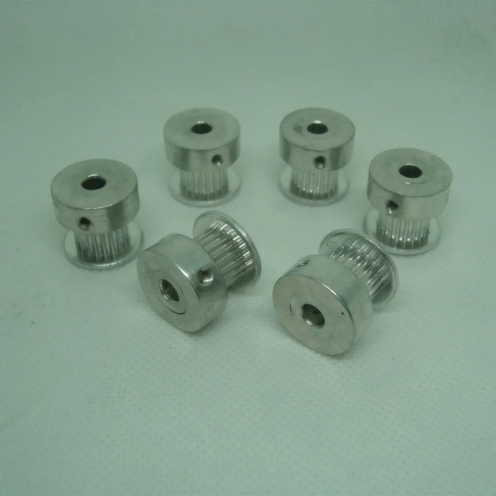 free shipping gt2 Timing Pulley 20 teeth Width 6mm Sell by package for 3D printer 6pcs/lot