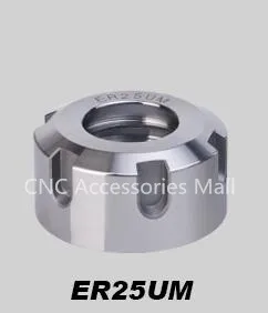 

2pcs ER25 high precision full bright clamp nut ER25UM Spindle Nut for ER COLLET, CNC collet chuck Nuts