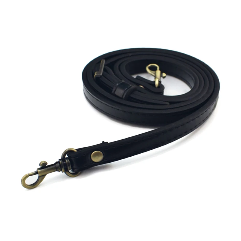 1.2cm Width PU Leather Bag Strap Shoulder Bag Adjustable Band Handle For Handbag Long Belt DIY Accessories Black KZ0012