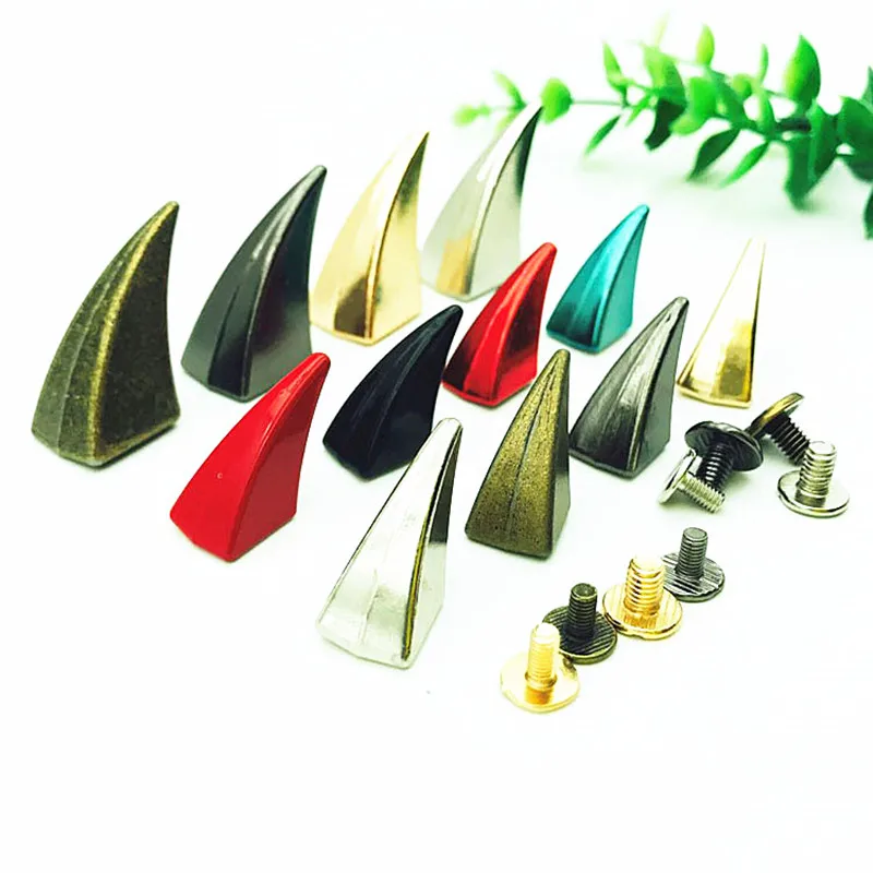 6Pcs color Horn screw rivet hat DIY Craft Cool Punk Garment Rivets For Clothes Bag Shoes Leather DIY Handcraft