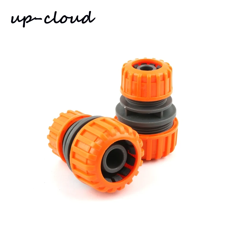 

2pcs UP-CLOUD Plastic 16mm to 20mm Soft Hose Repair Quick Connector for Garden Irrigation Watering 1/2"-3/4" Drip Tape Adapter