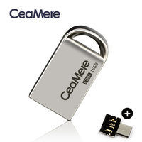 Ceamere CD04  USB Mini Flash Drive 8GB/16GB/32GB/64GB Pen Drive Metal Pendrive USB 2.0 Flash Drive Memory stick USB disk 1GB/2GB