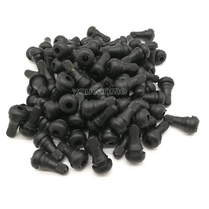 

100pcs TR412 TR413 TR414 TR415 TR418 Car Wheel Tire Valve Stems Tubeless Snap-in Valve With Dust Caps Wheels Rubber Tires Parts