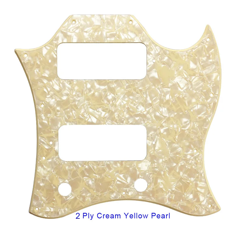 Pleroo Guitar Parts Pickguard For Gibson Standard SG Full Face Scratch Plate Route P90 Pickups Best Protection For Guitarra