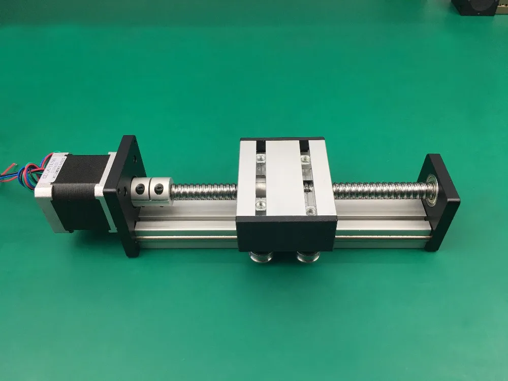 

C7 Ballscrew 1204 1605 1610 Effective travel 400mm Linear Guide+Nema23 Stepper Motor CNC Stage Linear Motion slide