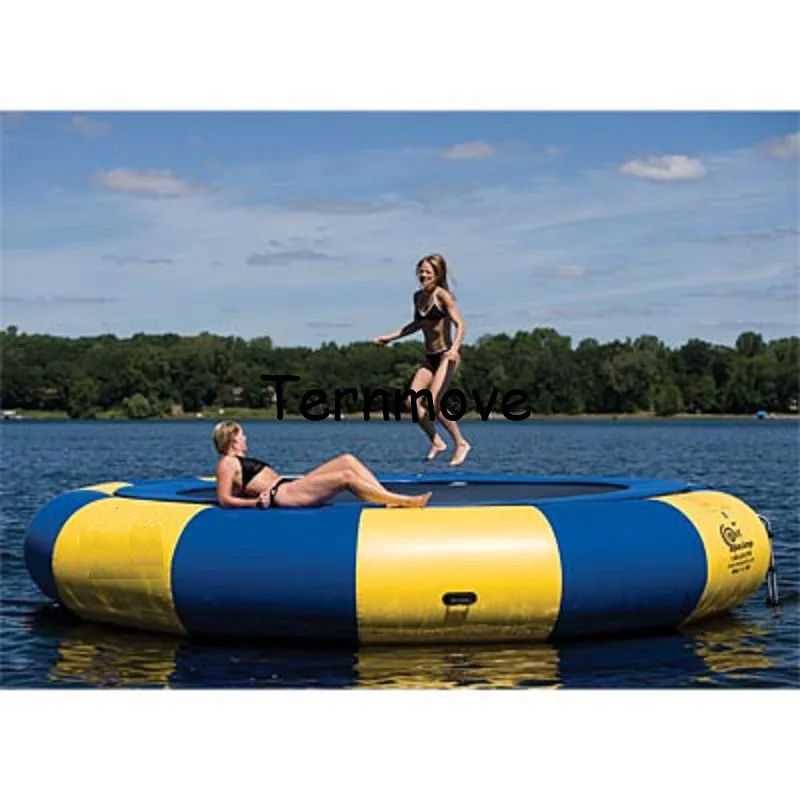 

inflatable water jumper floating water toys Gymnastics Trampoline For Sale water bouncer inflatable bouncer sea jumping bed