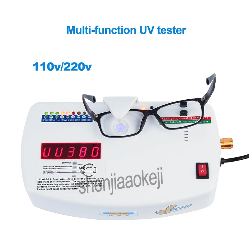 Optical Lens Anti-radiation Ultraviolet Ray Tester  UV400 Radiation measurer Glasses equipment CP-13B Multi-function UV tester