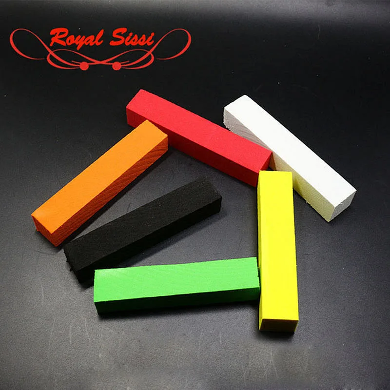 Royal Sissi 6 kolorów kwadratowy słupek piankowy 4 sztuk/paczka wiązanie muchowe 10cm prostokątne cylindry bloki pianki EVA pływak popper materiały do ​​wiązania