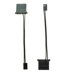 IDE Female Port to 3 Pin Fan Power Female Cable Molex D plug Power to 3 Pin Connector Computer PC Cooling Convertor cable