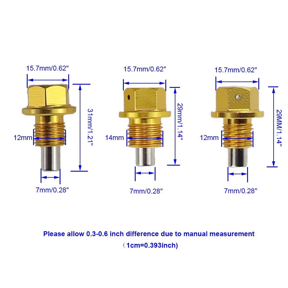 JDM Oil Drain Plug Bolt Magnetic Engine Oil Pan Drain Nut Magnets For Passat Nissan Toyota peugeot M12x1.25/M12x1.5/M14x1.5x1.25