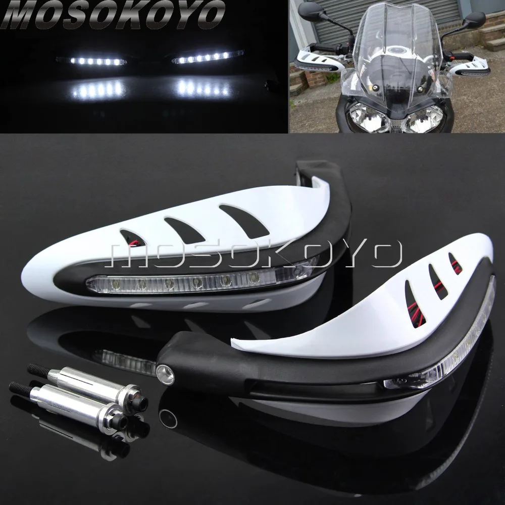 

Motorbike 7/8" Handguard 22mm Hand Protector w/LED Indicator for Yamaha TDM850 TDM900 FZ6N FZ6 FZ8 FZ1 Universal