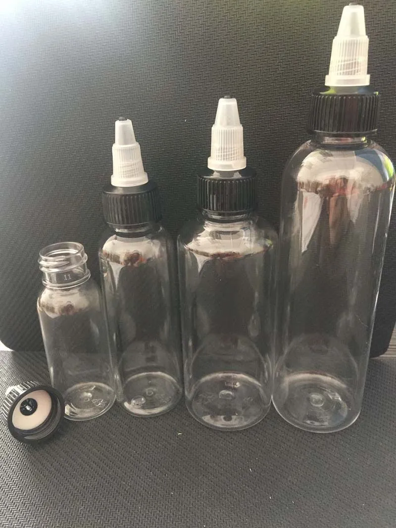 

E Cig Plastic Dropper Bottles 30ml 60ml 100ml 120ml PET Pen Shape Refillable Empty E Liquid Bottles With Twist Off Caps