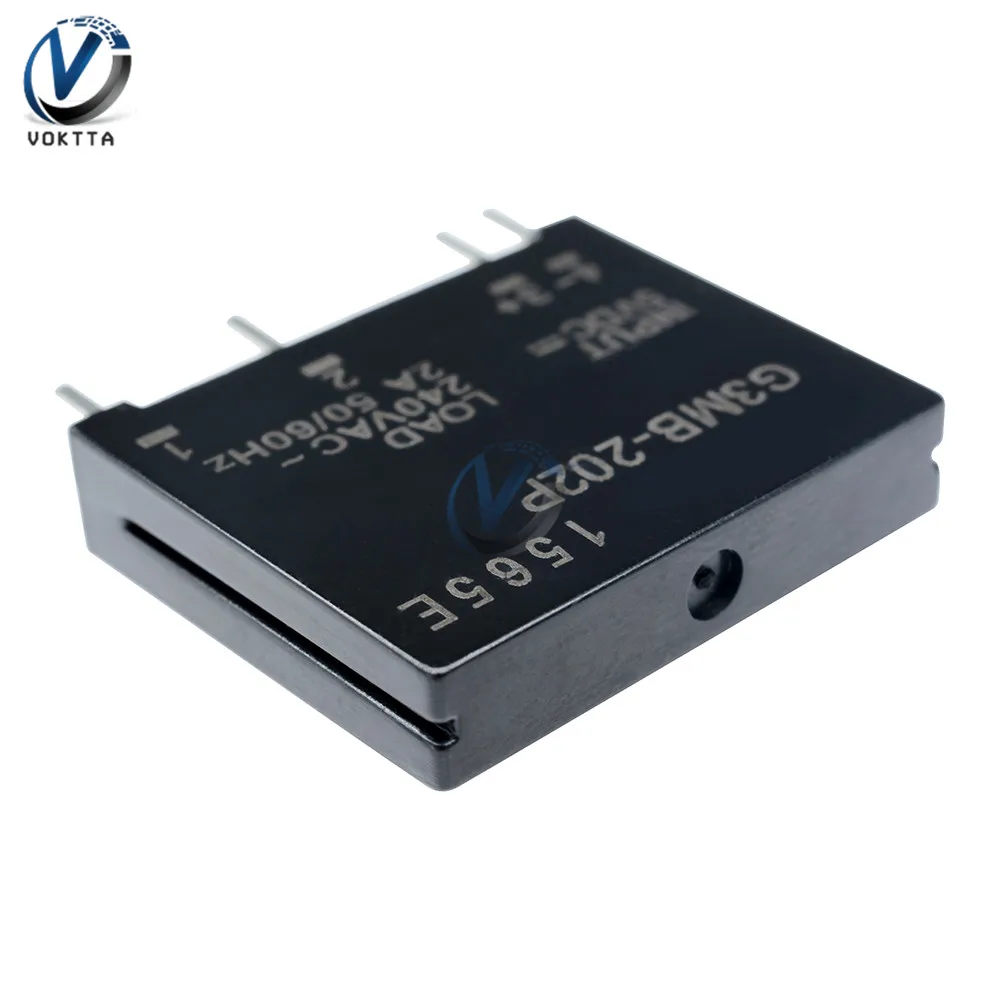 1pcs G3MB-202P 5V Relay Module G3MB 202P DC-AC PCB SSR In 5V DC Out 240V AC 2A Solid State Relay Timer Delay Relays Module