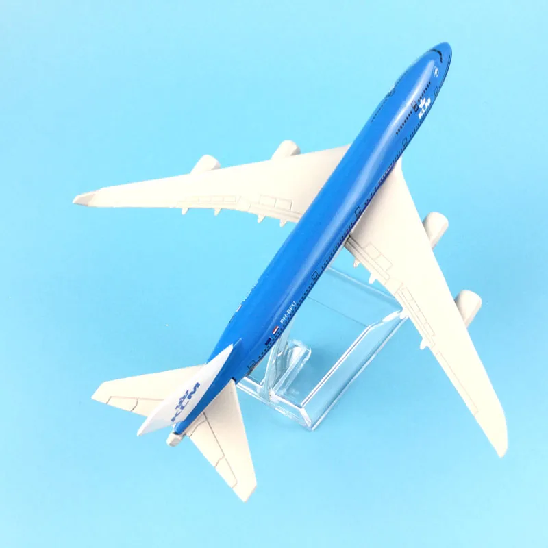 16cm plane model Aeroplane B747 KLM Royal Dutch Airlines aircraft B747 Kids Toys New Year/Birthday/Collections Gifts