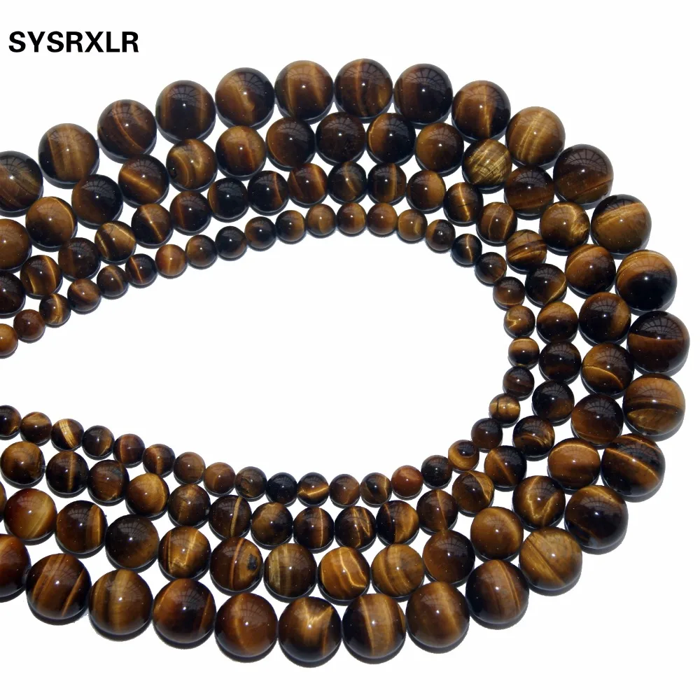Hot Sale Natural Stone Yellow Tiger Eye Beads 15\