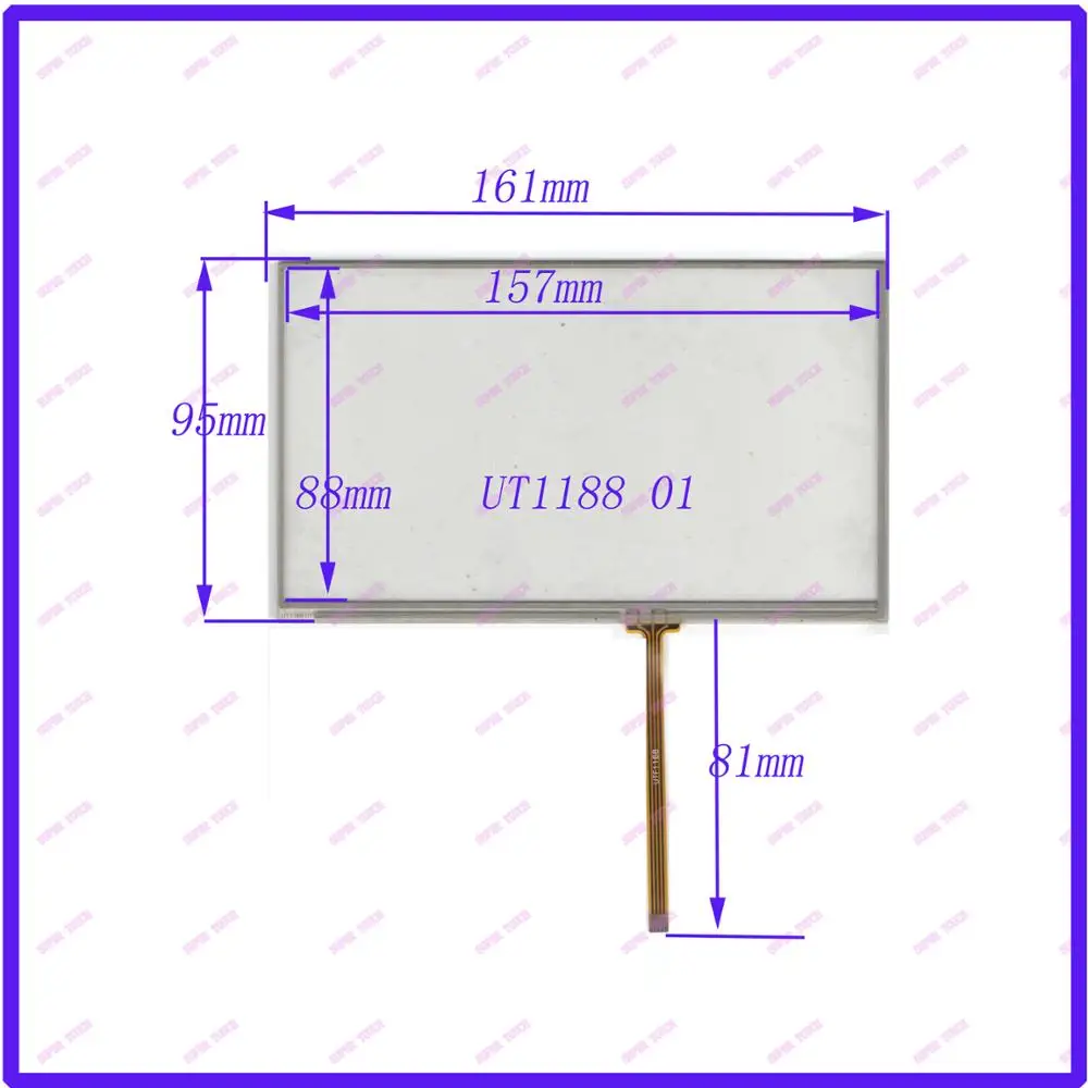 NISSAN UT1188 touch screen handwriting screen Qi four line resistance 6.2 Inch Touch Screen