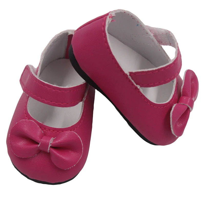 Zapatos de muñeca con nudo de lazo para niños, accesorios para muñecas BJD, 5 colores, 18 pulgadas, recién llegados