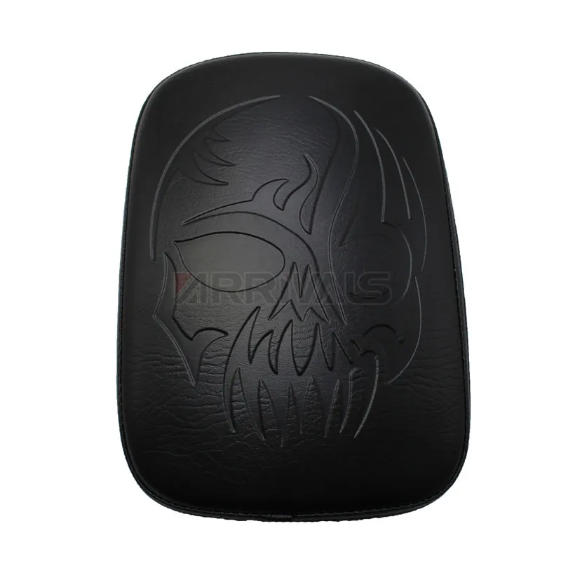 Motorcycle Pillion Pad Seat 8 Suction Cup Solo Rear Seat Passenger Saddle For Harley Cruiser Chopper Custom