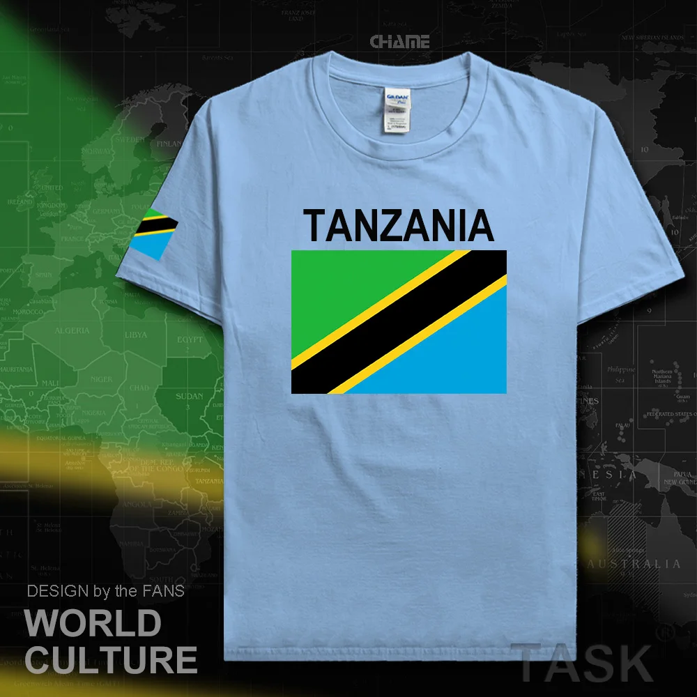 Tanzania Tanzanian mens t shirts 2017 jersey nation team 100% cotton t-shirt gyms clothing top tees country sporting TZA Swahili