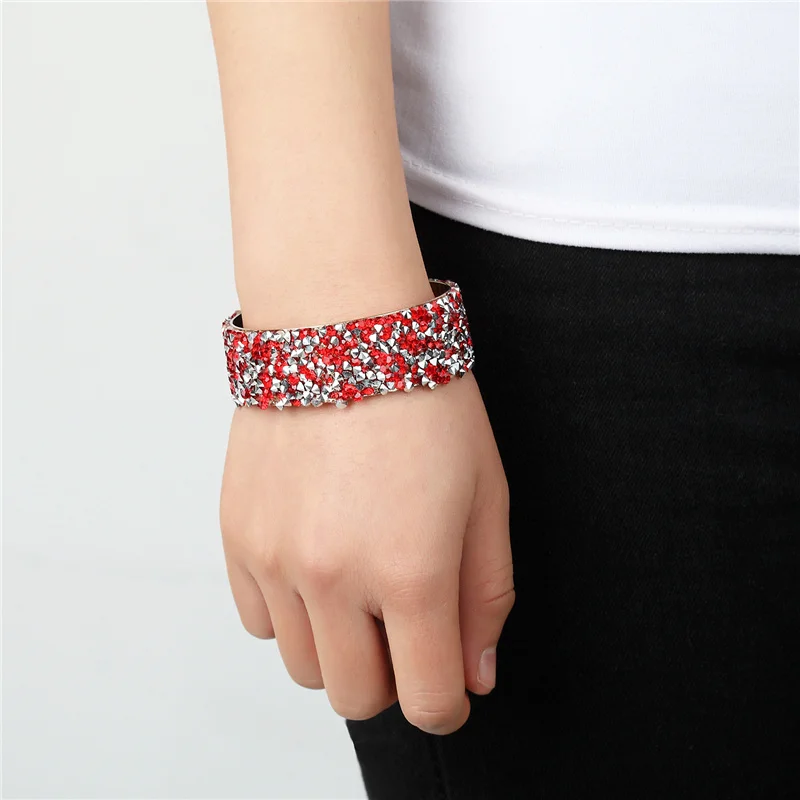 New Fashion Jewelry Rhinestone Bracelet Ladies Popular European And American Classic Crystal Bracelets Bracelets Gifts Pulseras