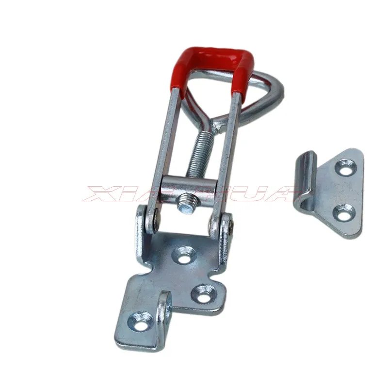 2pcs Quick Adjustable Buckle Clip Toggle Latch Metal Adjustable Toggle Latch Toggle Clamp With 3 Mounting Holes Wood Box Clamps