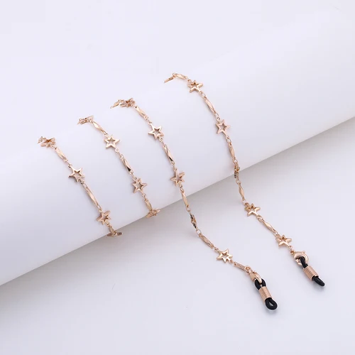 Imagen 2 del producto Skyrim 2026 nuevo soporte de cadena para gafas de lectura de estrellas de 78cm para mujer, correa de cadena para gafas de sol, accesorios para cordón, cordones de Metal