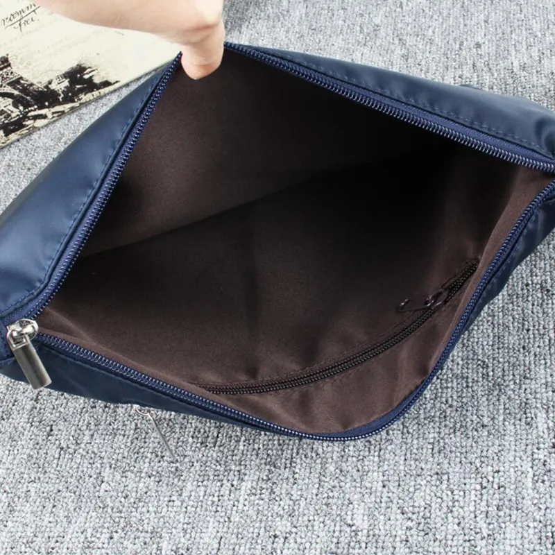 Sac à main en nylon à fermeture éclair pour homme, porte-cartes, poche pour téléphone, pochette de loisirs, nouveau style