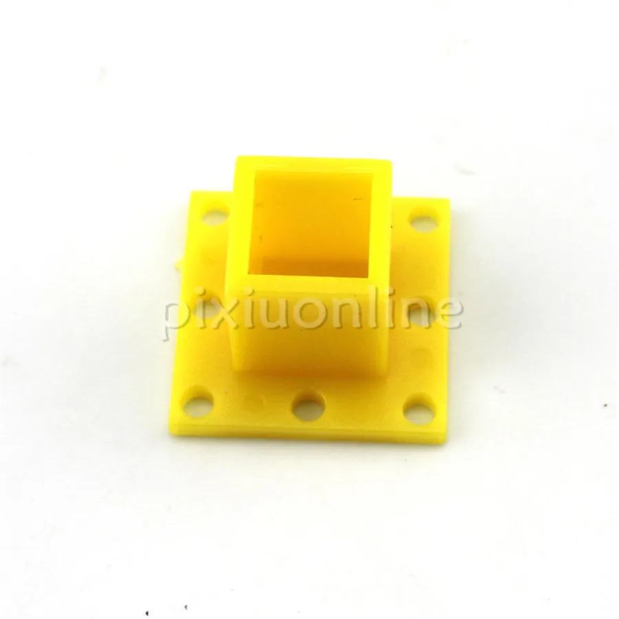 2pcs/lot J627 Yellow Color 1*1cm Square Stick Fixtaion Base DIY Handmaking Parts