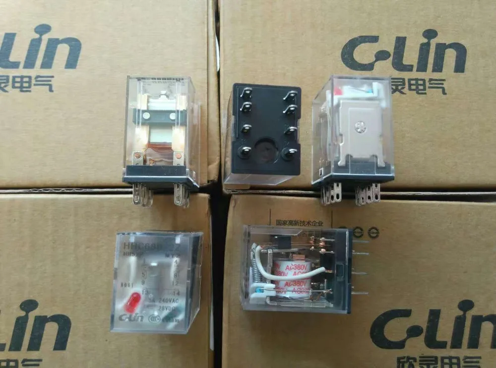 

Brand new original authentic C-Lin HHC68B-2Z HH52P MY2 JZX-22F(D)/2Z YZR2PD Relay AC380V