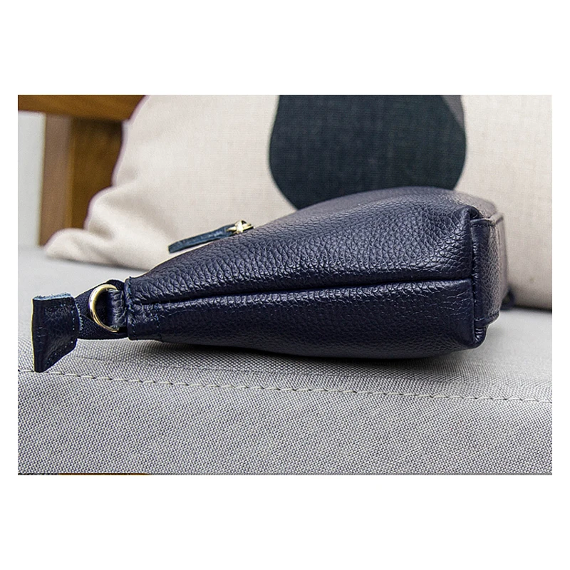 Genuine Leather High Quality Women Messenger Bag Wristlet Day Clutch Bag Female Shoulder Crossbody Bag Ladies Small Clutch Purse