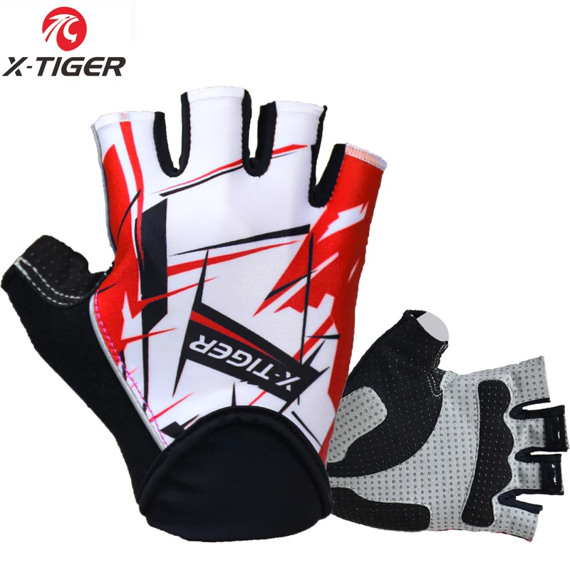 X-Tiger Top Quality Cycling Gloves Half Finger Bike Gloves Shockproof MTB Mountain Bicycle Gloves Men Sports Cycling Clothings