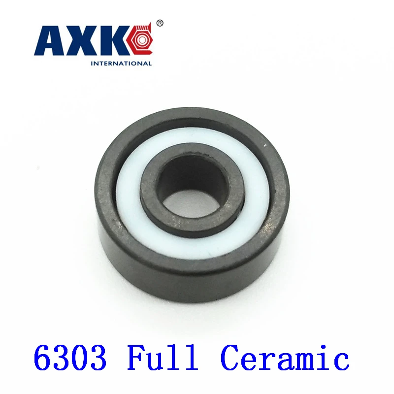 2023 Real Rolamentos Axk 6303 Full Ceramic Bearing ( 1 Pc ) 17*47*14 Mm Si3n4 Material 6303ce All Silicon Nitride Ball Bearings