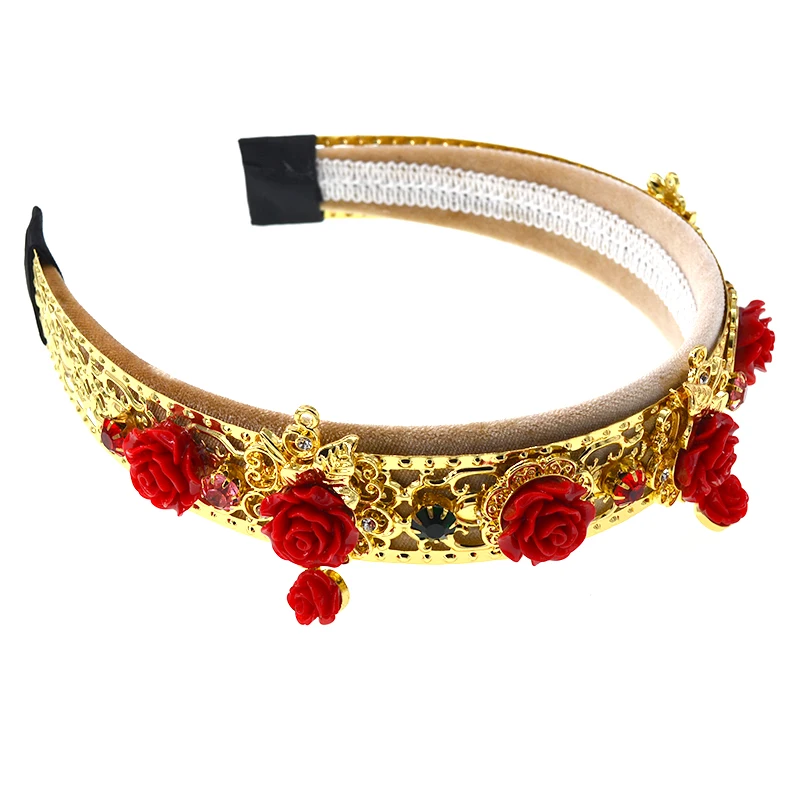 exaggerated fashion baroque vintage hairband Baroque retro wild fashion headband temperament shoot personality headbands