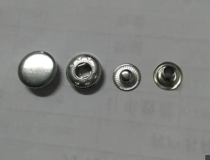 

1000set free shipping 15mm 831 SILVER PRESS STUDS S-SPRING POPPER PRESS SNAP FASTENERS OPEN POST