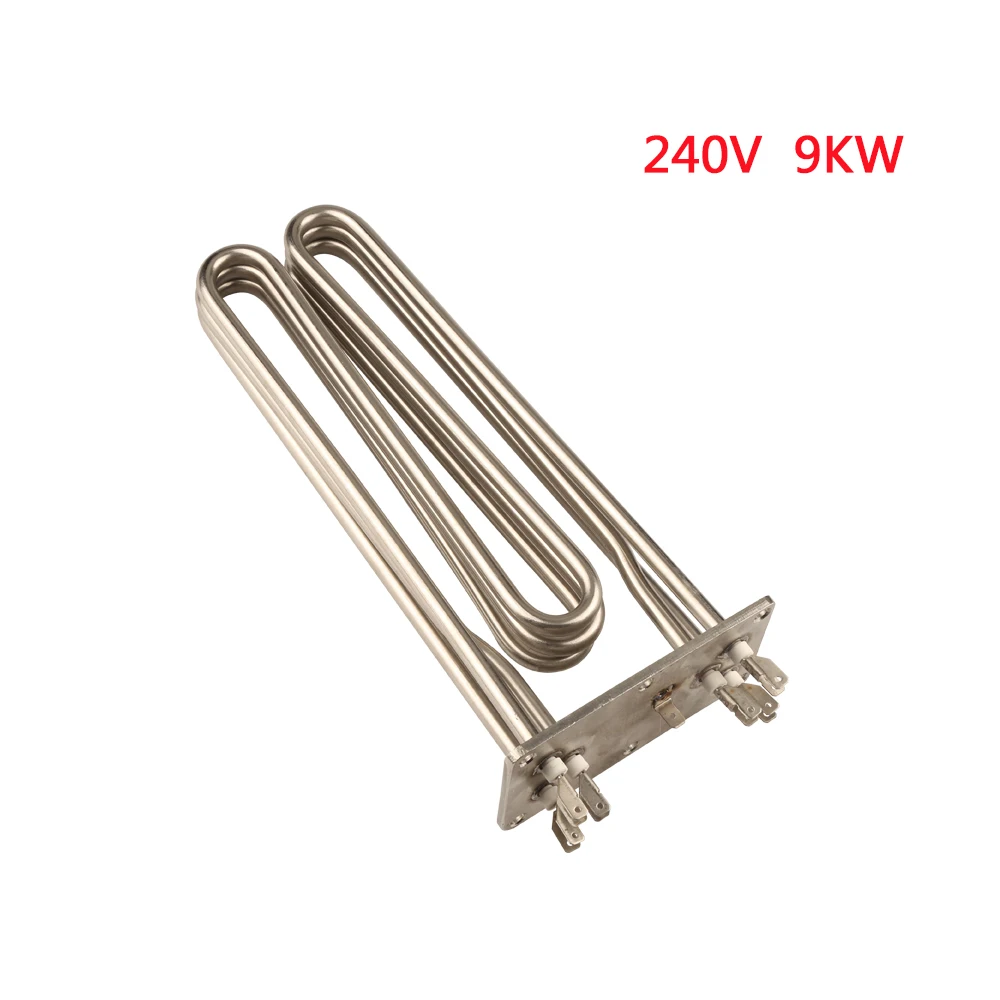 Isuotuo 304 Stainless Steel M-type Heating Element Electric Tube Heater Dry Burning Pipe Air Heating Element Squareness Tube