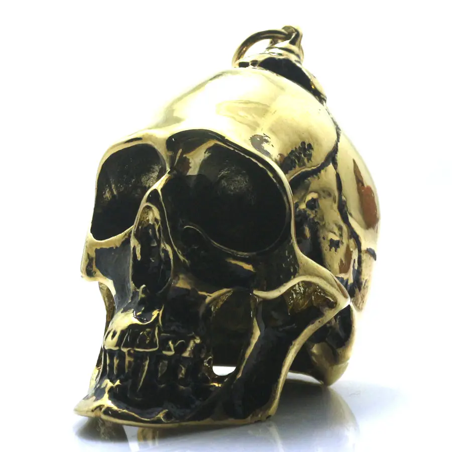 Ghost Rider Heavy Men Boy 316L Stainless Steel Cool Polishing Hot Big Biker Skull Black Pendant