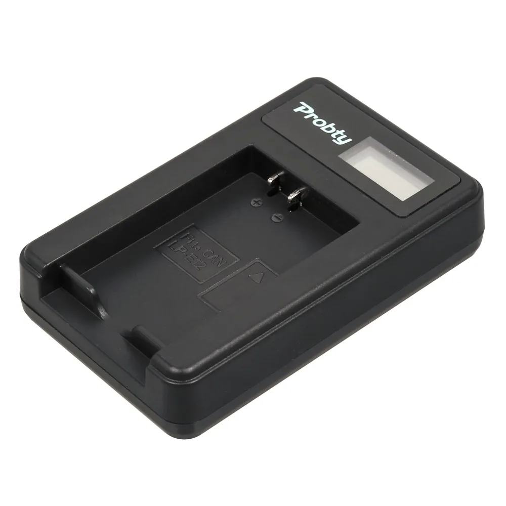Probty LP-E12 LPE12 LP E12 LCD Battery Charger for Canon LP E12 EOS M M2 100D Kiss X7 Rebel SL1 EOSM EOSM2 EOS100D