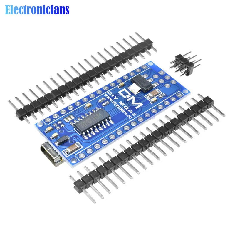 Nano Mini USB com Bootloader, Controlador Nano 3.0 compatível para Arduino, Driver USB CH340, 16Mhz, V3.0, ATMEGA328P, 168P