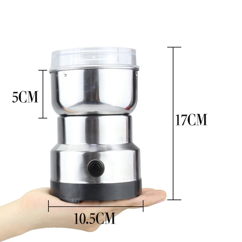 Coffee Grinder Stainless Electric Herbs Spices Grains Coffee Bean Grinding 2023