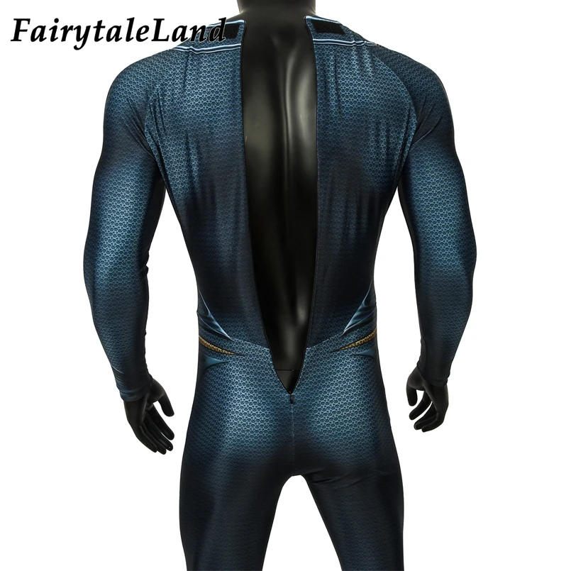 Newest Adult Superhero Cosplay Halloween Carnival Costume 3D Printing Hero Spandex Jumpsuit Red Cape Fancy Bodysuit image 6