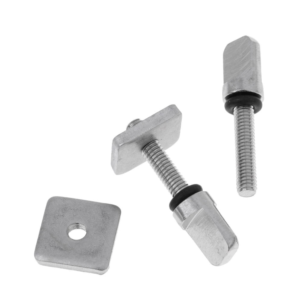 2 Sets Stainless Steel Surf Thumb Fin Screw For Longboard Surfing Board Fin Screws Replacement Kit Surfing Accessories