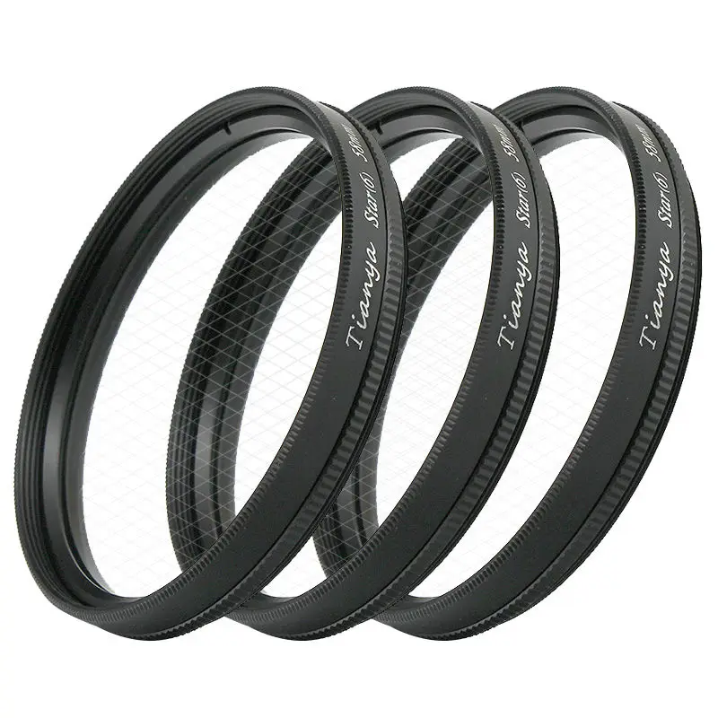 Wtianyja-filtro de efeito estrela 67mm, conjunto de 3 peças em cruz, 8x 6x 4x 4/6/8 pontos