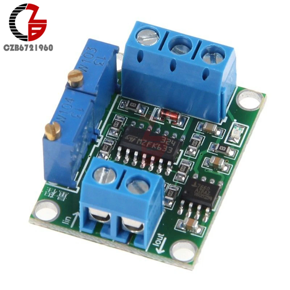 4-20mA to 0-15V 0-5V 0-10V Isolation Current to Voltage Transmitter Signal Converter Transformer Module Board DC 12V 24V DIY