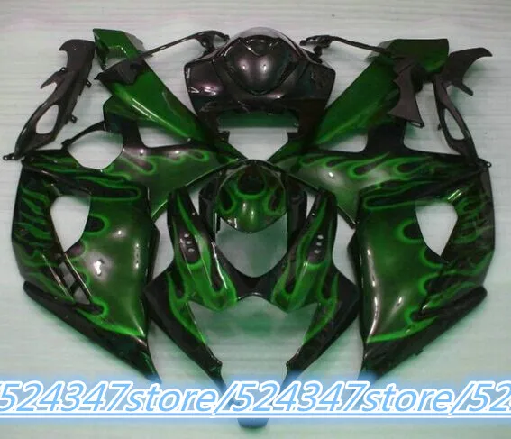 Injection GSX R1000 2005-2006 K5 05 Fairing Green Black GSXR1000 05 Plastic Fairings for Suzuki-Hey